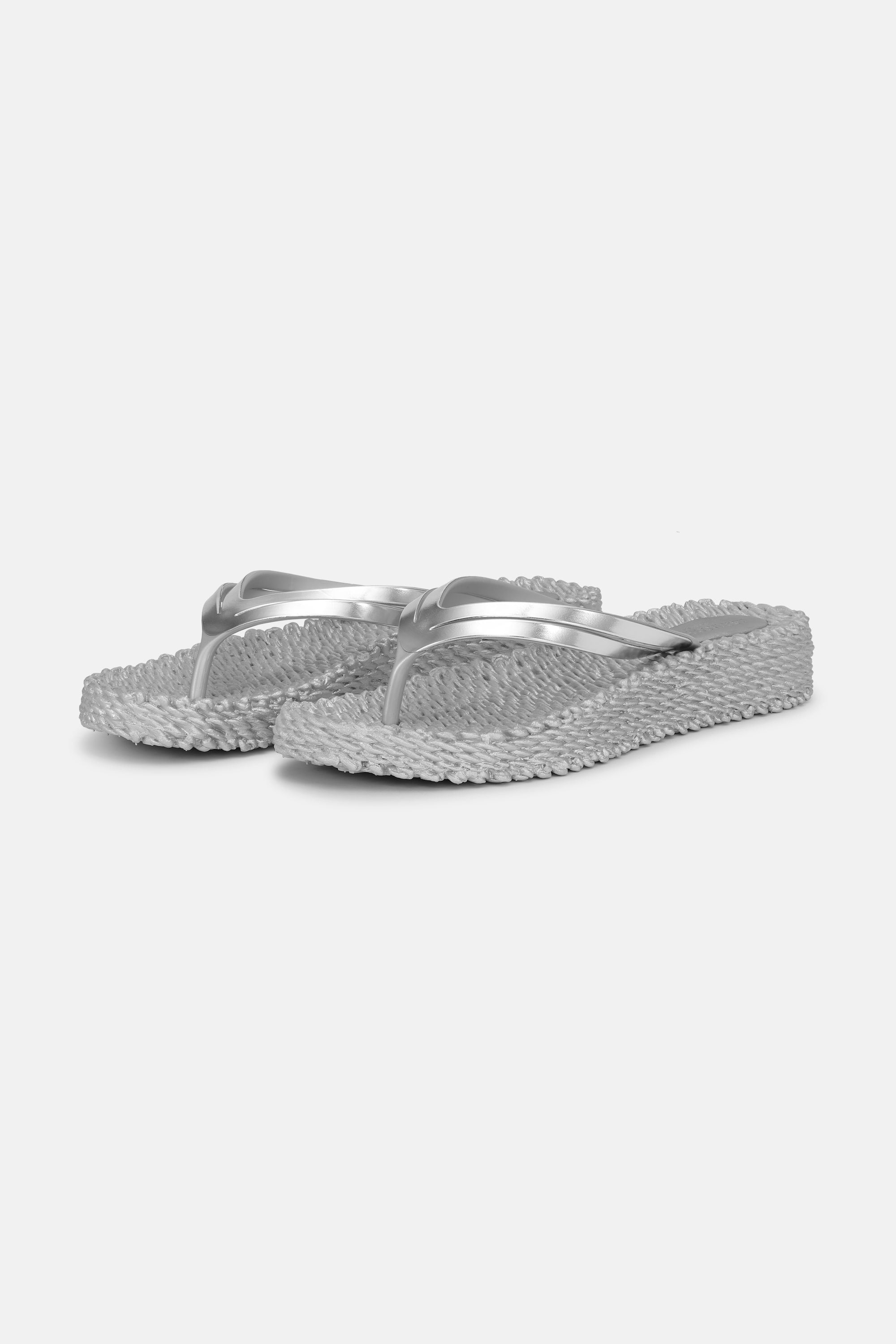 Plateau Flip-Flops Metallic - Silver